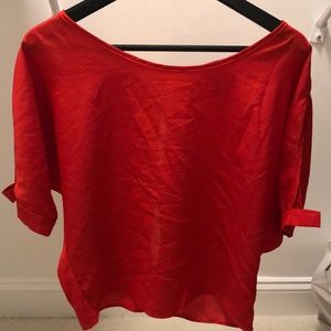Red blouse